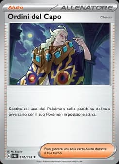 Ordini del Capo card in Italian