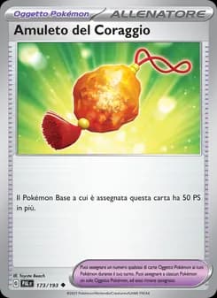 Amuleto del Coraggio card in Italian
