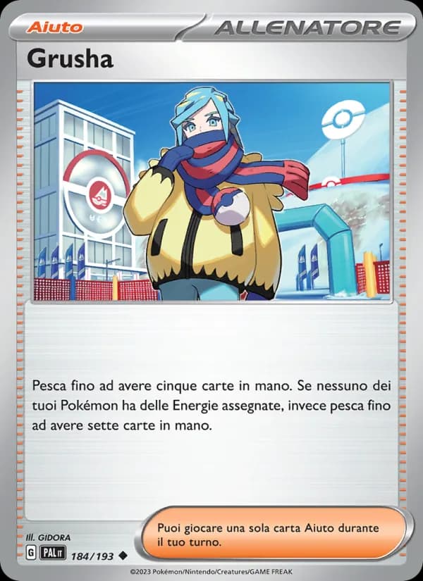 Grusha card in Italian