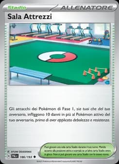 Sala Attrezzi card in Italian