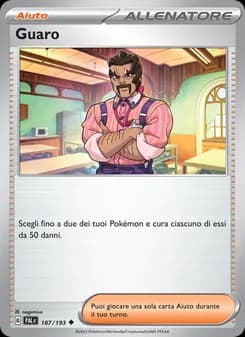 Guaro card in Italian