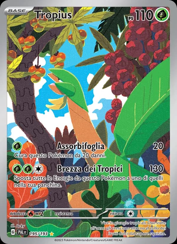 Tropius card in Italian
