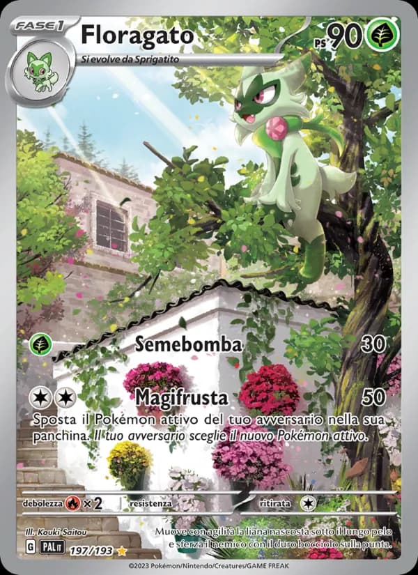 Floragato card in Italian