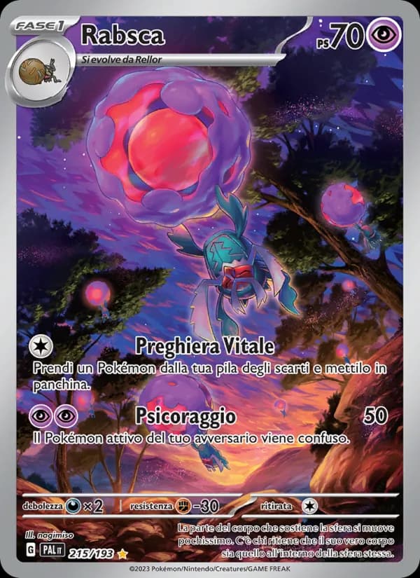 Rabsca card in Italian