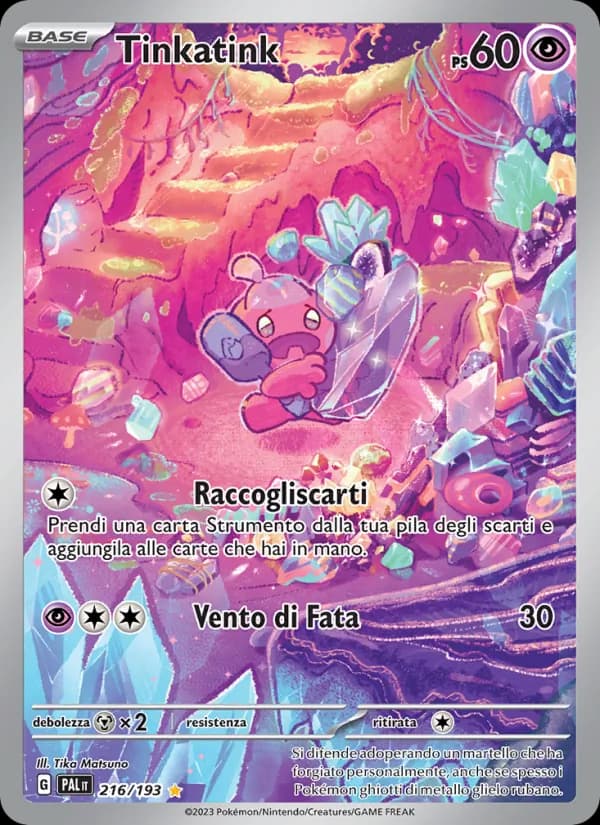 Tinkatink card in Italian