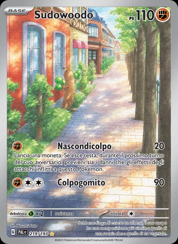 Sudowoodo card in Italian