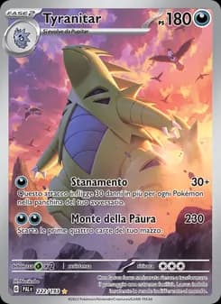 Tyranitar card in Italian