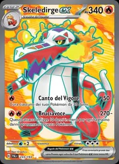 Skeledirge-ex card in Italian