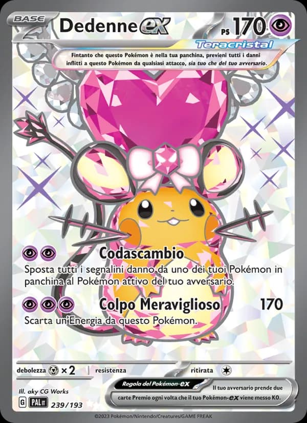 Dedenne-ex card in Italian