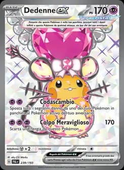 Dedenne-ex card in Italian