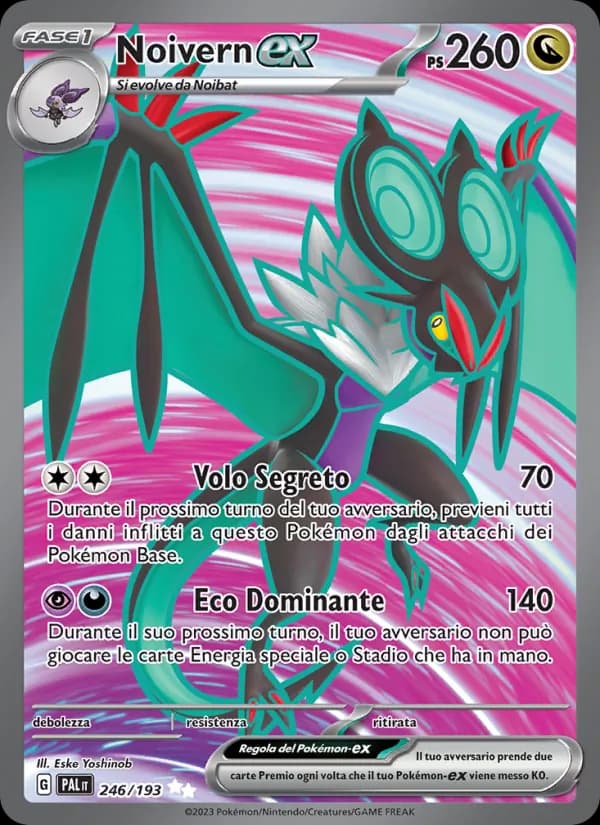 Noivern-ex card in Italian