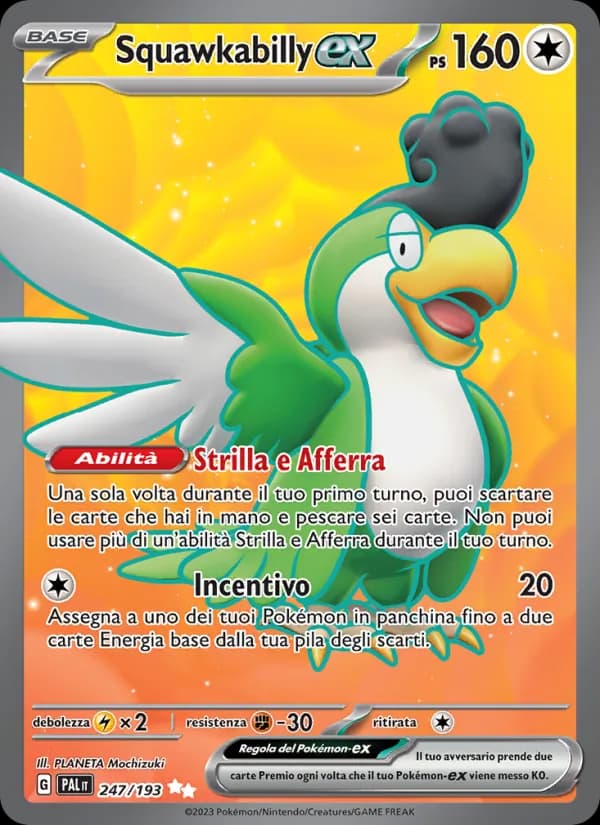 Squawkabilly-ex card in Italian