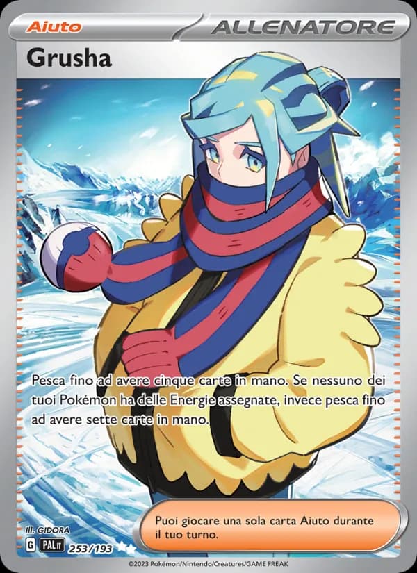 Grusha card in Italian