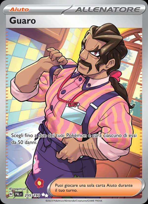Guaro card in Italian