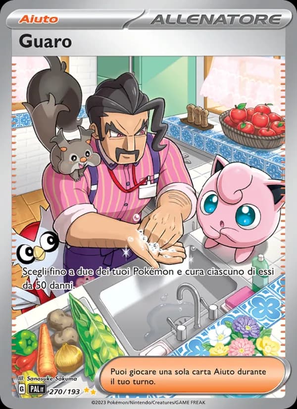 Guaro card in Italian