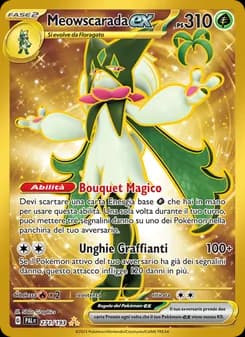 Meowscarada-ex card in Italian