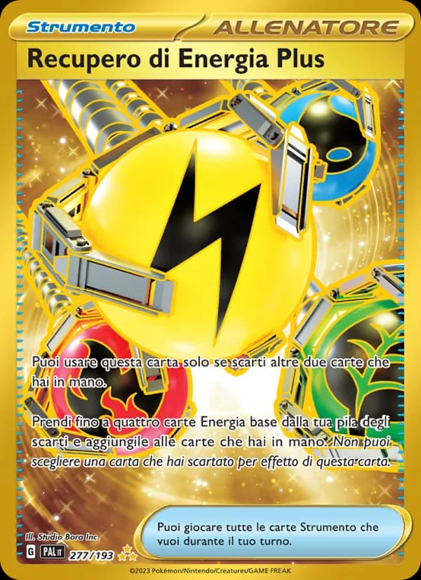 Recupero di Energia Plus card in Italian