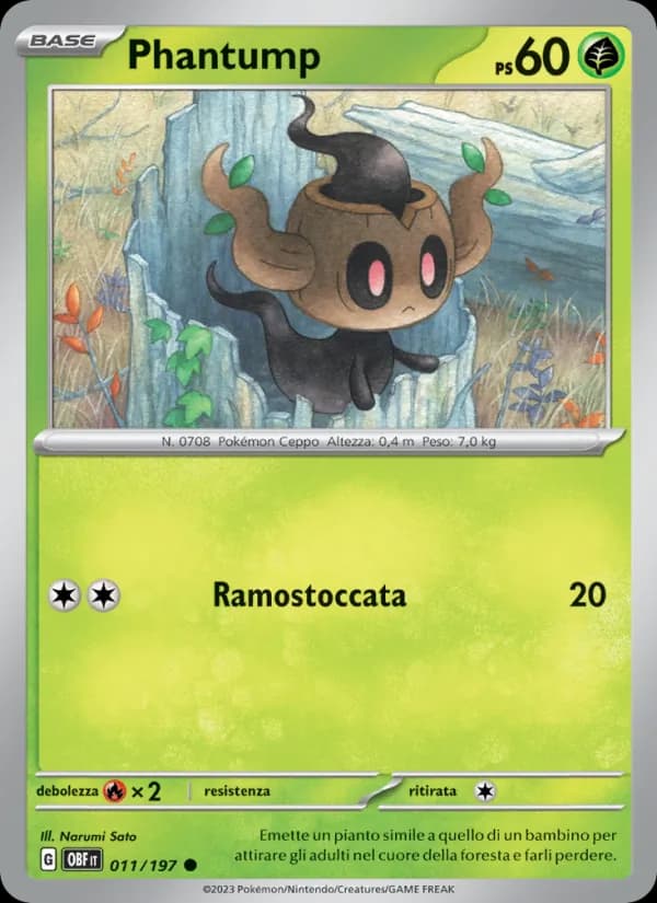Phantump card in Italian