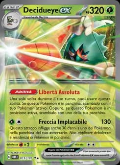 Decidueye-ex card in Italian