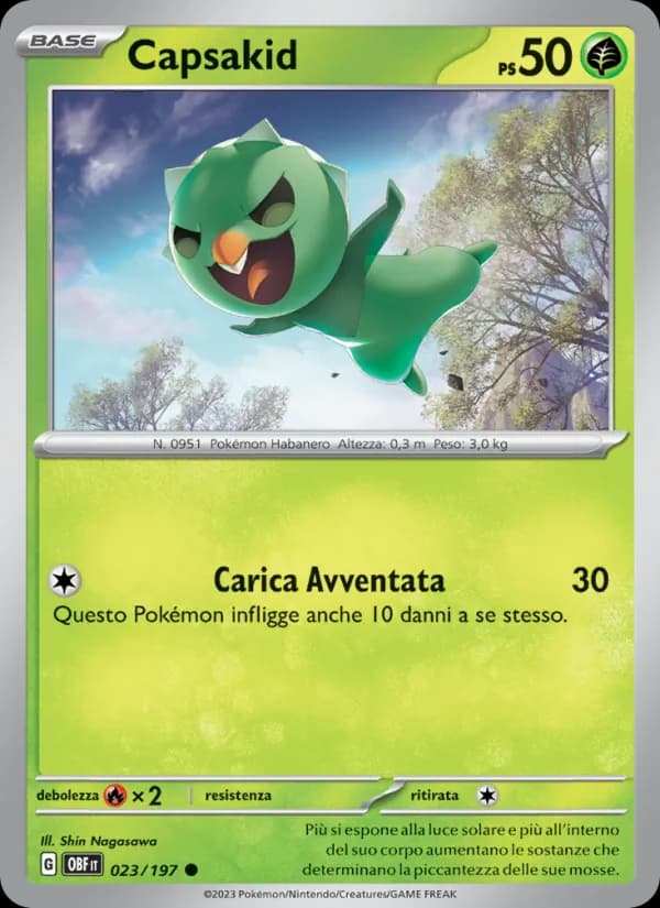 Capsakid card in Italian