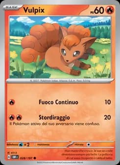 Vulpix card in Italian