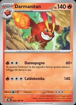 Darmanitan card in Italian