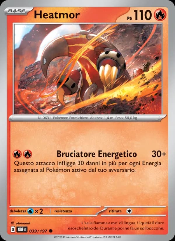 Heatmor card in Italian