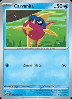 Carvanha card in Italian