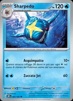 Sharpedo card in Italian
