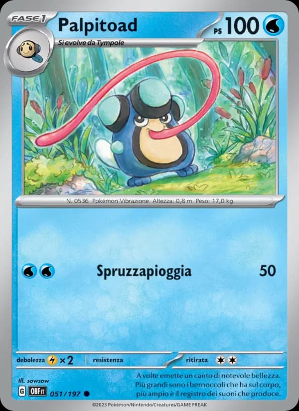 Palpitoad card in Italian