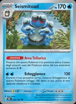 Seismitoad card in Italian