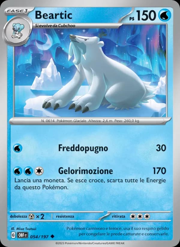Beartic card in Italian