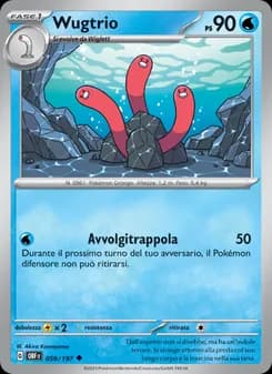Wugtrio card in Italian