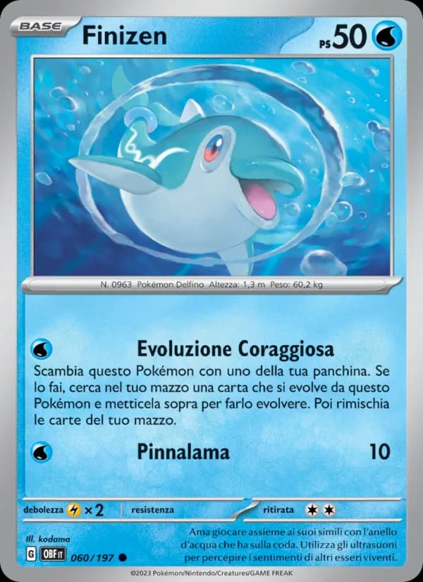 Finizen card in Italian