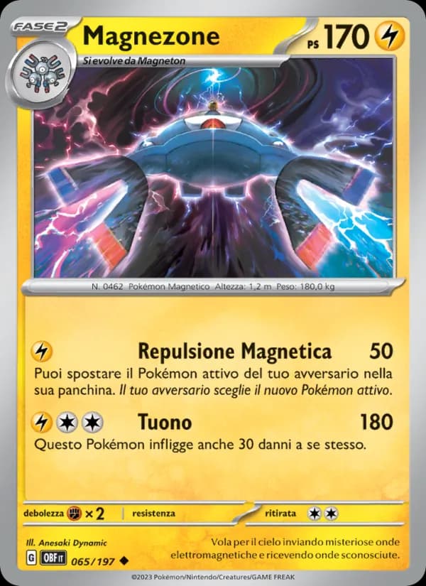 Magnezone card in Italian