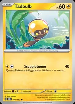 Tadbulb card in Italian