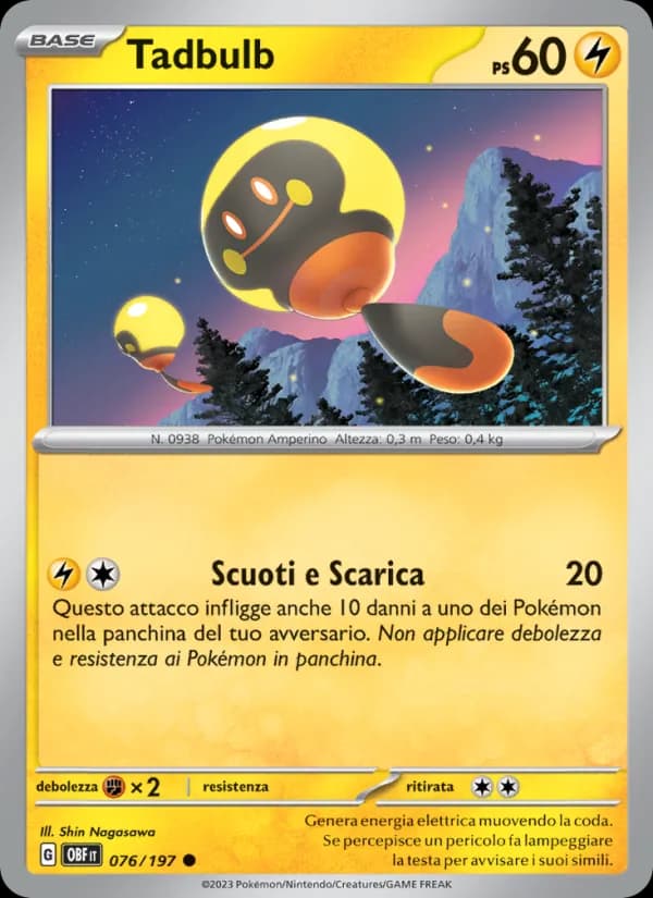 Tadbulb card in Italian