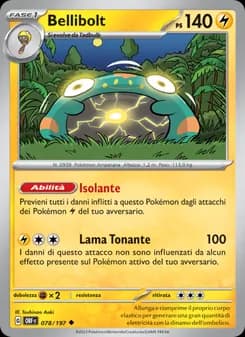 Bellibolt card in Italian
