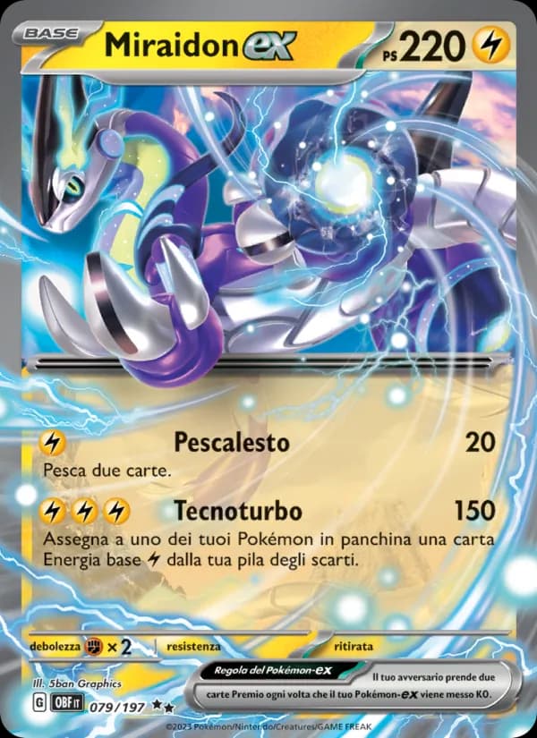 Miraidon-ex card in Italian