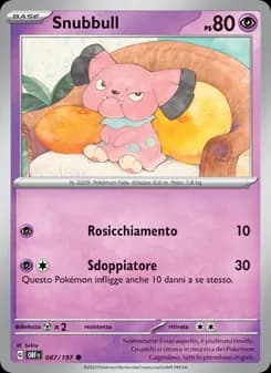 Snubbull card in Italian