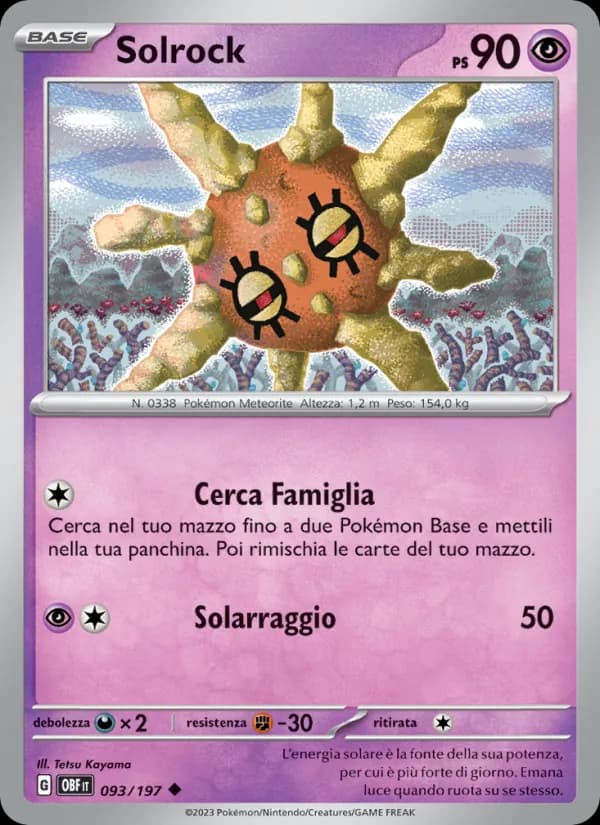 Solrock card in Italian