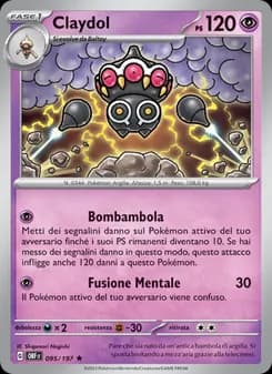 Claydol card in Italian