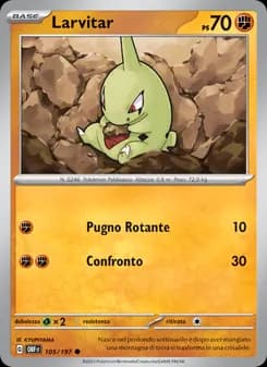 Larvitar card in Italian