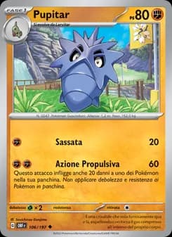 Pupitar card in Italian