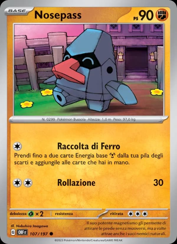 Nosepass card in Italian