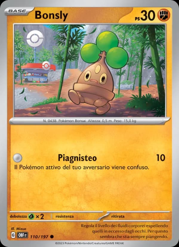 Bonsly card in Italian