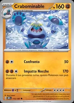 Crabominable card in Italian