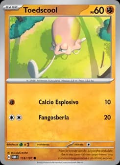 Toedscool card in Italian