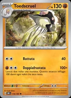 Toedscruel card in Italian