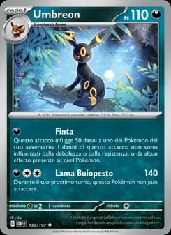 Umbreon card in Italian